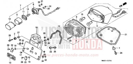HECKLEUCHTE (2) VT1100C2X de 1999